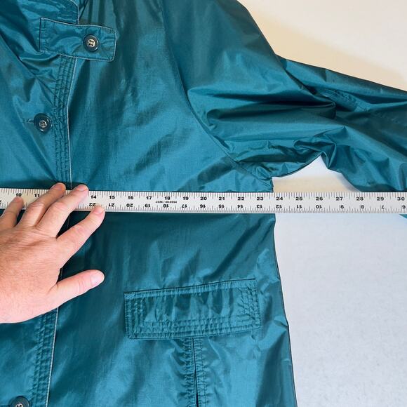 Chiango by Fleet Street Button Raincoat Woman's 12 Removable Insulated Liner 80s - Picture 12 of 16
